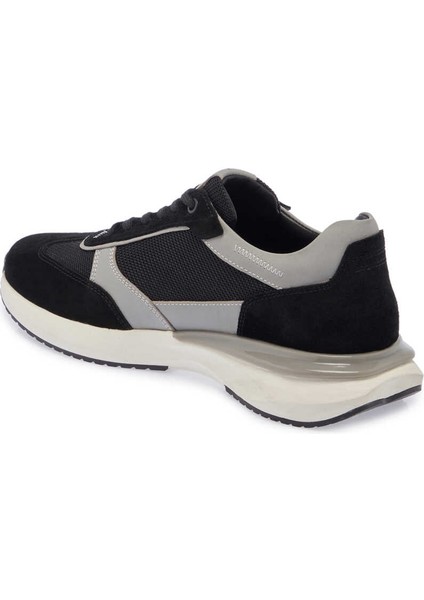 Siyah Hakiki Deri Erkek Sneaker - E24I1AY56693-A01 fiyatları