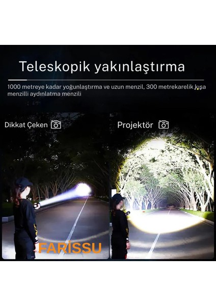 Everton RT-S232 Profesyonel Güçlü Işıklı ve Şarjlı El Feneri indirimleri