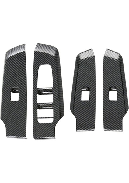 4pcs Araba Kapı Pencere Kaldırma Düğmesi Paneli Kapak Iç Kapı Panelleri Mitsubishi Outlander Için Kaplama 2022+ Lhd, B (Yurt Dışından)