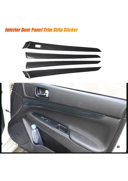 Araba Iç Kapı Paneli Dekorasyon Şeridi Kalıp Kalıp Çıkartma Infiniti G37 G25 Q40 EX35 2010-2013 Abs Karbon Fiber (Yurt Dışından) fiyatları