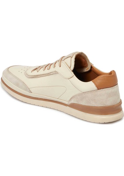 Bej Hakiki Deri Erkek Sneaker - E24I1AY56689-A25 fiyatları