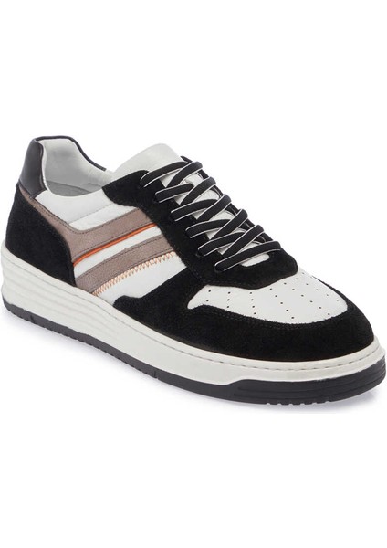 Siyah Hakiki Deri Erkek Sneaker - E24I1AY56691-S2Y