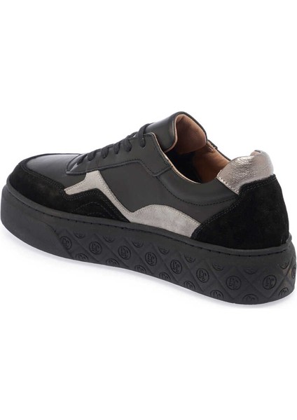 Siyah Hakiki Deri Kadın Sneaker - K24I1AY67300-A23 fiyatları