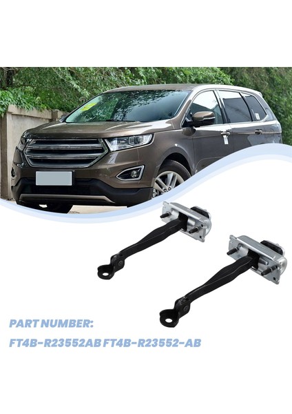 2pcs Ön Kapı Menteşeli Kontrol Kayışı Sınırı Çubuk Stop FT4B-R23552-AB Için Ford Kenarı 2015-2020 FT4BR23552AB Kapı Menteşeli Kayış (Yurt Dışından) fırsatları