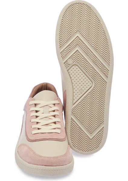 Ekru Hakiki Deri Kadın Sneaker - K24I1AY67301-R90 fırsatları