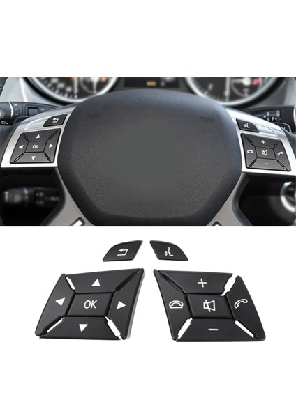 Araç Direksiyon Simidi Çok Fonksiyonlu Anahtar Düğmeleri 1669052800 1669052900 Mercedes Benz Gl ml Sınıfı W166 W292 Siyah (Yurt Dışından) modelleri