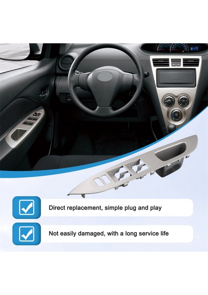 Sol Ön Pencere Cam Asansör Anahtarı Trim Kapağı 74232-52330-B0 Toyota Yaris Için 06-16 Lhd Yan Kapı Pencere Anahtarı Panel, B (Yurt Dışından) fırsatları
