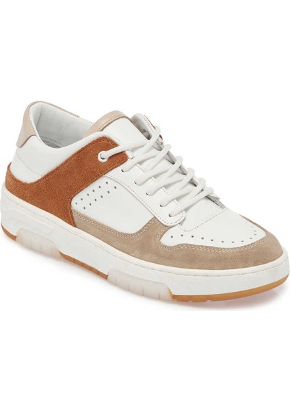 Bej Hakiki Deri Kadın Sneaker - K24I1AY67307-Q2F