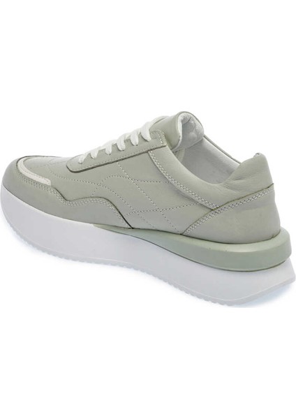 Yeşil Hakiki Deri Kadın Sneaker - K24I1AY67314-G81 fiyatları