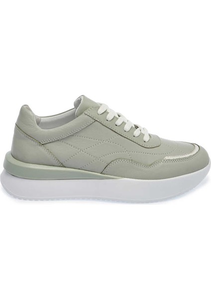 Yeşil Hakiki Deri Kadın Sneaker - K24I1AY67314-G81 modelleri
