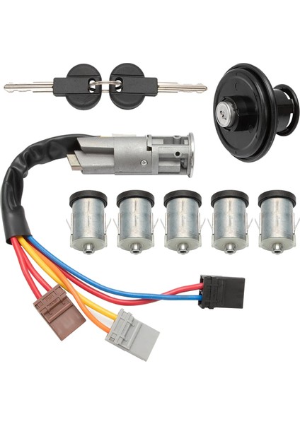 Kilit Seti Kontak Anahtar Kiti 4162F4 4162L9 4162S1 4162-S1 Citroen Jumpy Peugeot Uzmanı Fiat Scudo Kapı Kilit Varilleri (Yurt Dışından)