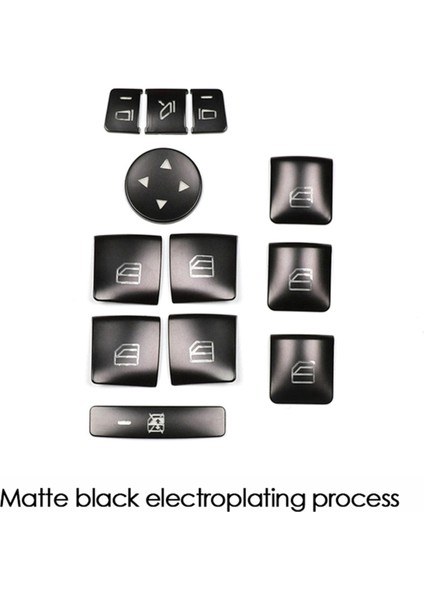 48PCS Araba Kapısı Koltuğu Bellek Kilidi Penceresi Cam Kaldırma Düğmesi Kapak Çıkartması Benz Cla/gla/glk/gle/cls/gl/ml/a/b/e (Yurt Dışından) fiyatları