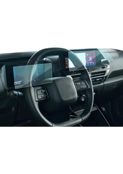 Citroen C4 Max 2025 Uyumlu Dijital Gösterge ve Navigasyon 9h Nano Ekran Koruyucu 2’li Set