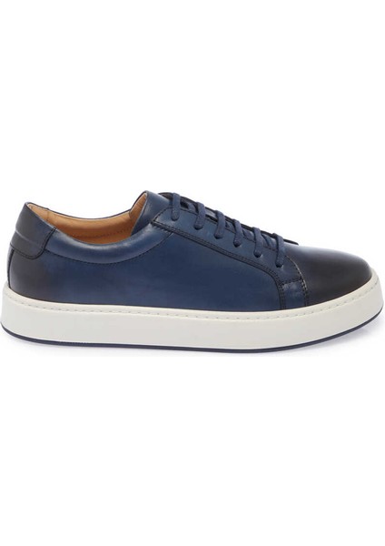 Lacivert Hakiki Deri Erkek Sneaker - E24I1AY56720-C72 modelleri