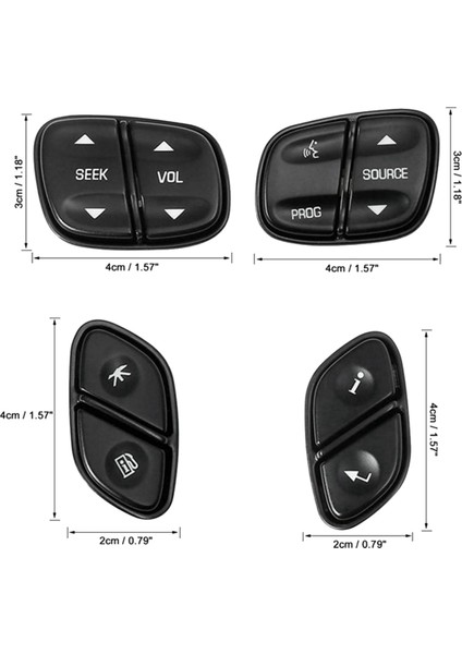Gmc Yukon Hummer H2 Chevrolet Avalanche Silverado Tahoe Için 2x LED Işık Direksiyon Radyo Kaynak Switch 1999442 (Yurt Dışından) indirimleri