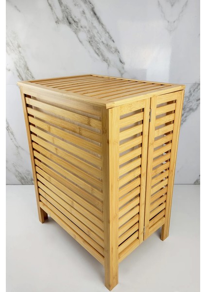 Bambu Çamaşır Sepeti 45x33x60 cm Çevre Dostu ve Şık Banyo Düzenleyici fırsatları