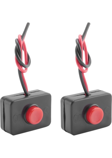 2x Dc 12V2A Yapıştırıcı Baskı Düğmesi Anlık Olarak Eylem Otomobiller Için Kablolu Anahtar (Yurt Dışından)