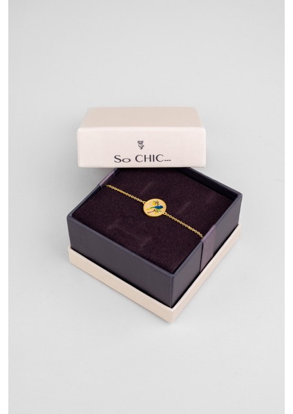 Serenat Kuşu 18 Ayar Sarı Altın Kaplama 19 cm Gümüş Bileklik indirimleri