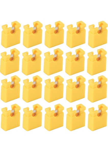 100PCS 2,54MM Jumper Kapak Açık Tip Kısaltma Kapağı Kısa Devre Bloğu Kısa Kapak Soket Pimi Başlık Bağlantı Bloğu, Sarı (Yurt Dışından) modelleri