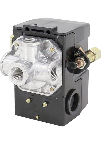 Basınç Anahtarı, 4 Port Hava Kompresörü Basınç Anahtarı Değiştirme Kontrolü Npt1/4 95-125 Psı 20A (Yurt Dışından)