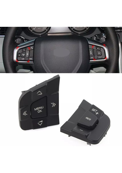 LR095537 LR095540 Araç Direksiyon Simidi Land Rover Için Mul Fromasyon Anahtarı Düğmesi Jaguar Xe Xf Için Discovery Sport 15-2019 (Yurt Dışından) modelleri