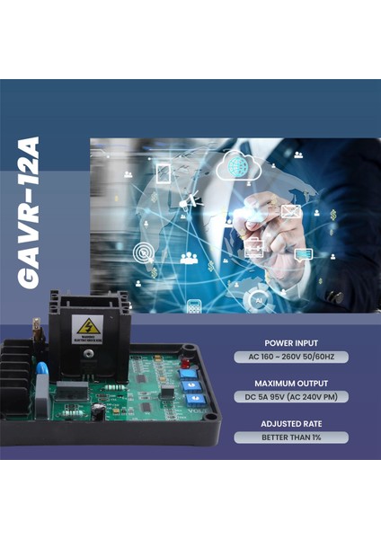 GAVR-12A Jeneratör Otomatik Voltaj Regülatör Voltaj Regülatörü Kartı Jeneratör Aksesuarları Için Gavr 12A Avr (Yurt Dışından) fiyatları