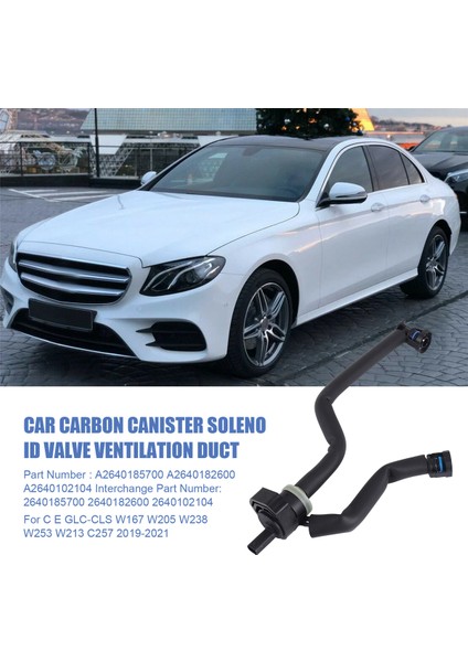 Araç Karbon Kalay Solenoid Valf Havalandırma Kanalı A2640185700 A2640182600 Mercedes Benz C E Glc-Cls C257 2019-2021 (Yurt Dışından) indirimleri