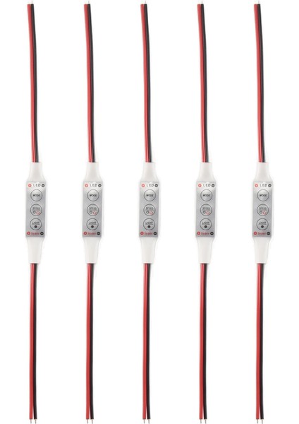 5 x 12V Kablolu Kontrol Modülü Araba Veya Hanehalkı LED Şerit/ampulleri Için Flaş Flaşlı (Yurt Dışından)
