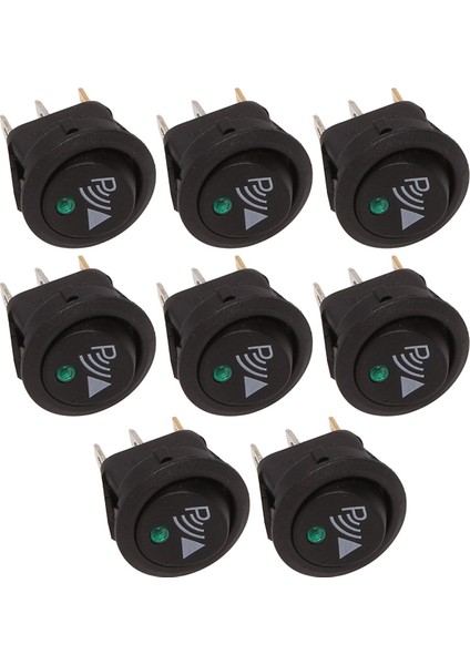 8x Tur 3 Pin Rocker / Park Park Anahtarı Ön Arka Yürüyüş Sensörü (Yurt Dışından)