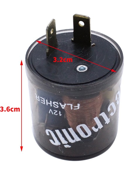 2x 2-Pin Değişken Araba LED Turn Sinyal Işık Flaşör Flaşör Rölesi EF32 20 Amper 12V 10039390 10041073 (Yurt Dışından) fiyatları