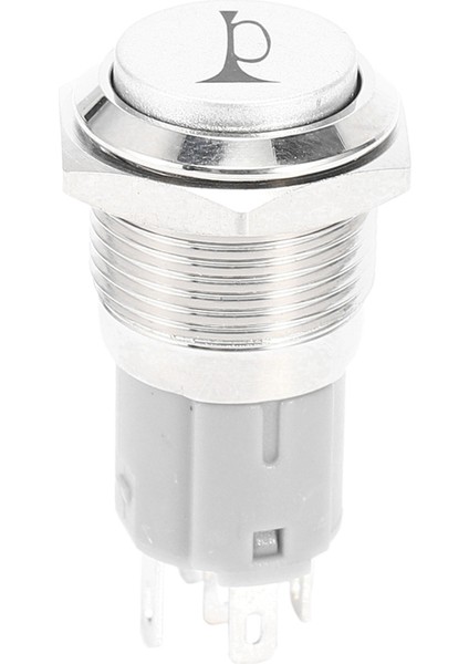 10X 12V 16MM Araba LED Işık Anlık Korna Düğmesi Metal Anahtar Düğmesi Mavi (Yurt Dışından) indirimleri