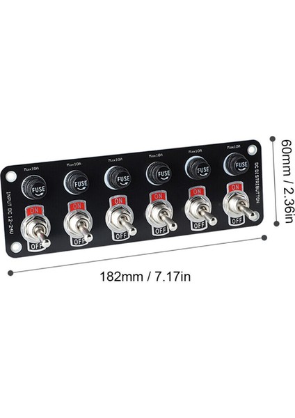 2x 12/24V Araç Paneli Çok Anahtar Panel Anahtarı Güç Kontrolü Evrensel (Yurt Dışından) modelleri