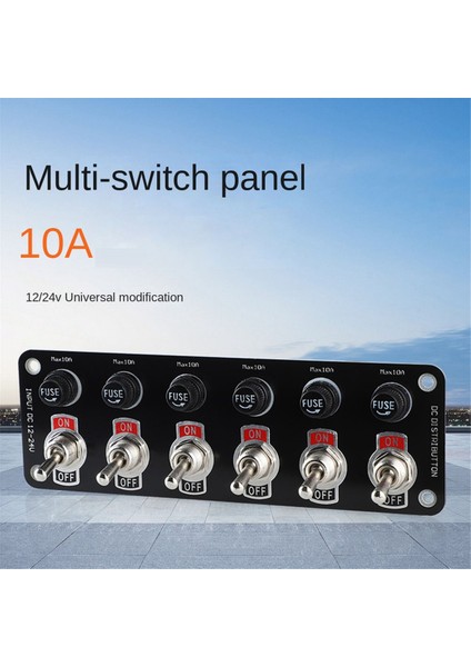 2x 12/24V Araç Paneli Çok Anahtar Panel Anahtarı Güç Kontrolü Evrensel (Yurt Dışından) indirimleri