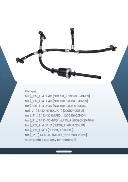 23760-33030 Toyota Aurıs Verso Yarıs Için Araç Yakıt Boru Seti 1.4 (Yurt Dışından) fiyatları