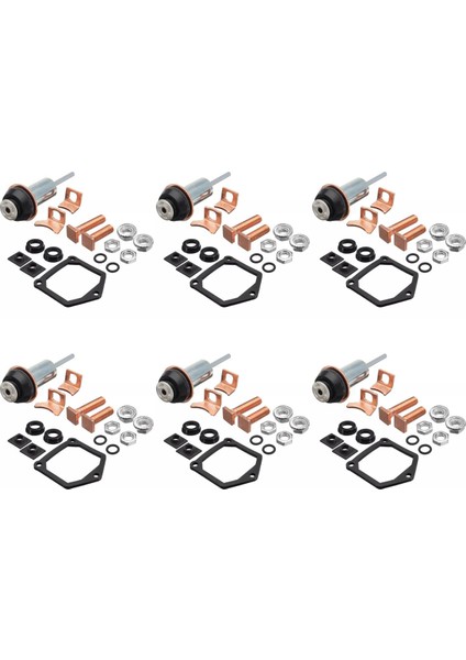 6x Universal Motor Başlangıç ​​solenoid Onarımı Yeniden Inşa Edin Toyota Subaru Honda Için Ayar Piston Kontakları (Yurt Dışından)