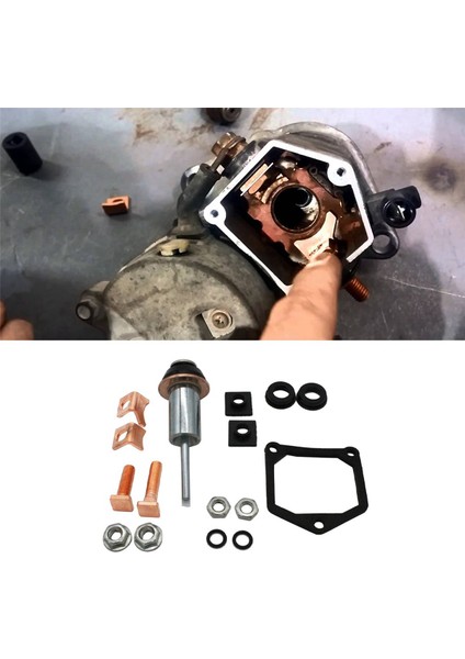6x Universal Motor Başlangıç ​​solenoid Onarımı Yeniden Inşa Edin Toyota Subaru Honda Için Ayar Piston Kontakları (Yurt Dışından) fiyatları