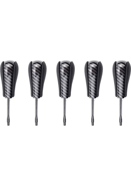 5x Karbon Fiber Araç Dişli Vardiyası Düğmesi Bmw E36 E38 E39 E46 Z4 Z3 E53 X5 X3 E60 E61 Uzun Kollu Değiştirici (Yurt Dışından)