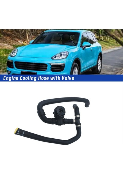 Valf ile Motor Soğutma Hortumu 95810655020 7P0122049 Porsche Cayenne Için 2011-2018 Araba Radyatör Su Hattı Hortum Borusu (Yurt Dışından) modelleri