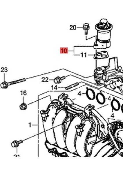 Araba Bekarma Gaz Devridaim Egr Valfı 18011-RBJ-000 Honda Civic Için 12-15 Fit 15-16 Insight 10-14 18011RBJ000 (Yurt Dışından) fiyatları