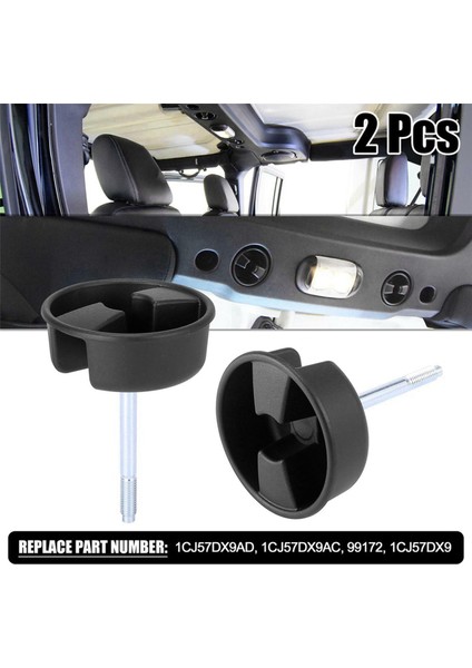 Jeep Wrangler Için 4pcs Jk 2007-2017 Sert Üst Montaj Vidası Düğmeleri 1CJ57DX9AD Montaj Sekmesi (Yurt Dışından)