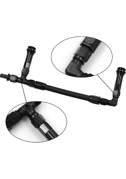 An6 Çift Yemde Karbonhidrat Örgülü Naylon Yakıt Hattı Çift Pompa 4150 Holley Karbüratör 7/8inch-20 Iplik Ual Beslemesi (Yurt Dışından)