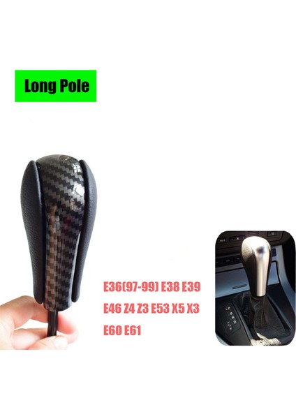 2x Karbon Fiber Araç Dişli Vardiyası Düğmesi Bmw E36 E38 E39 E46 Z4 Z3 E53 X5 X3 E60 E61 Uzun Kol Kaynatıcısı (Yurt Dışından) fırsatları
