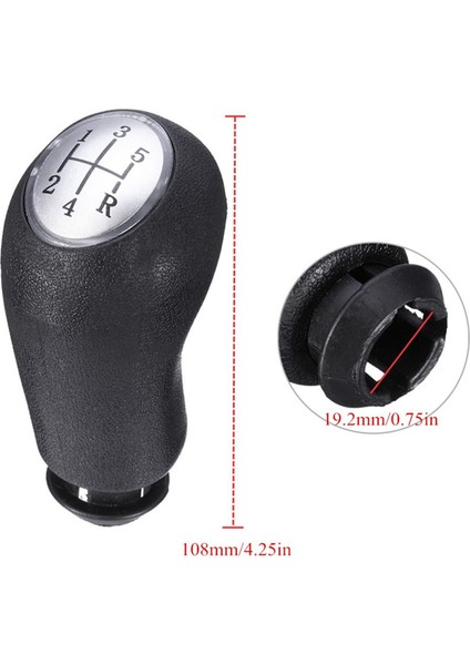 2x 5 Vitesli Vites Değiştirme Düğmesi, Renault Clio Iıı Için Stıcter Kol Stıck 05-09 Megane Iı 02-08 Scenic Iı 03-06 (Yurt Dışından) fiyatları
