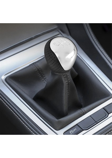 2pcs Sport Delikli Deri Dişli Knob Chrome Hyundai Elantra Için 6 Veed I30 IX35 Tucson (Yurt Dışından) fiyatları