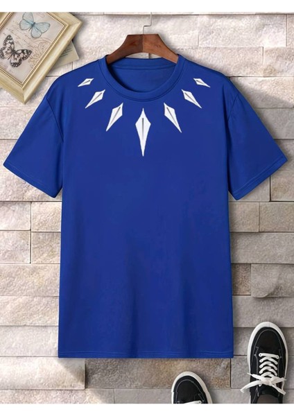 Blackpanther Kolye Tasarım Baskılı Unisex Pamuk T-Shirt