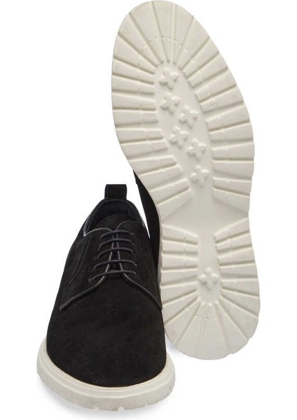 Siyah Hakiki Süet Deri Erkek Casual Ayakkabı - E24I1AY56766-A01 fırsatları