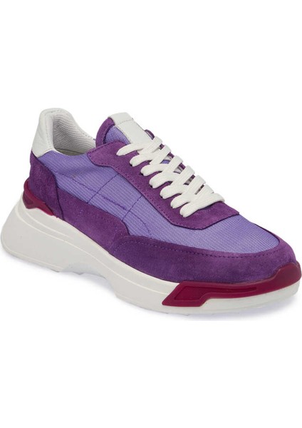Mor Hakiki Süet Deri Kadın Sneaker - K24I1AY67370-T6O