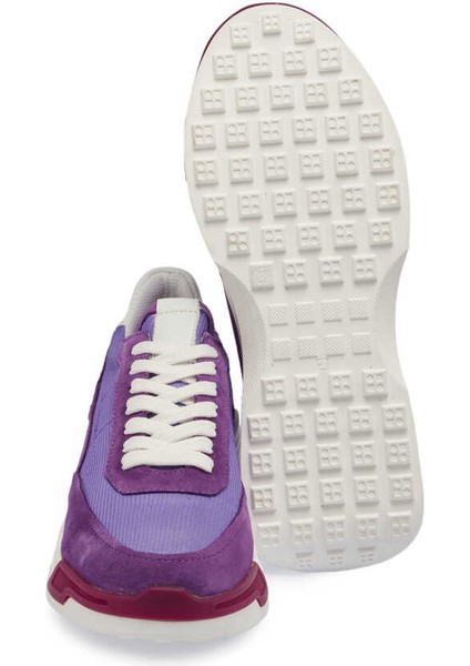 Mor Hakiki Süet Deri Kadın Sneaker - K24I1AY67370-T6O fırsatları