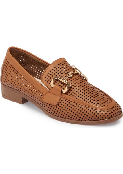 Taba Hakiki Deri Kadın Loafer - K24I1AY67460-L8R