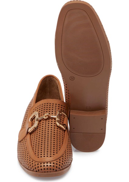 Taba Hakiki Deri Kadın Loafer - K24I1AY67460-L8R fırsatları